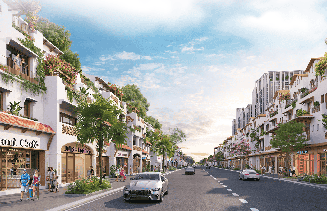 Phối cảnh dãy phố thấp tầng Casa tại Blanca City