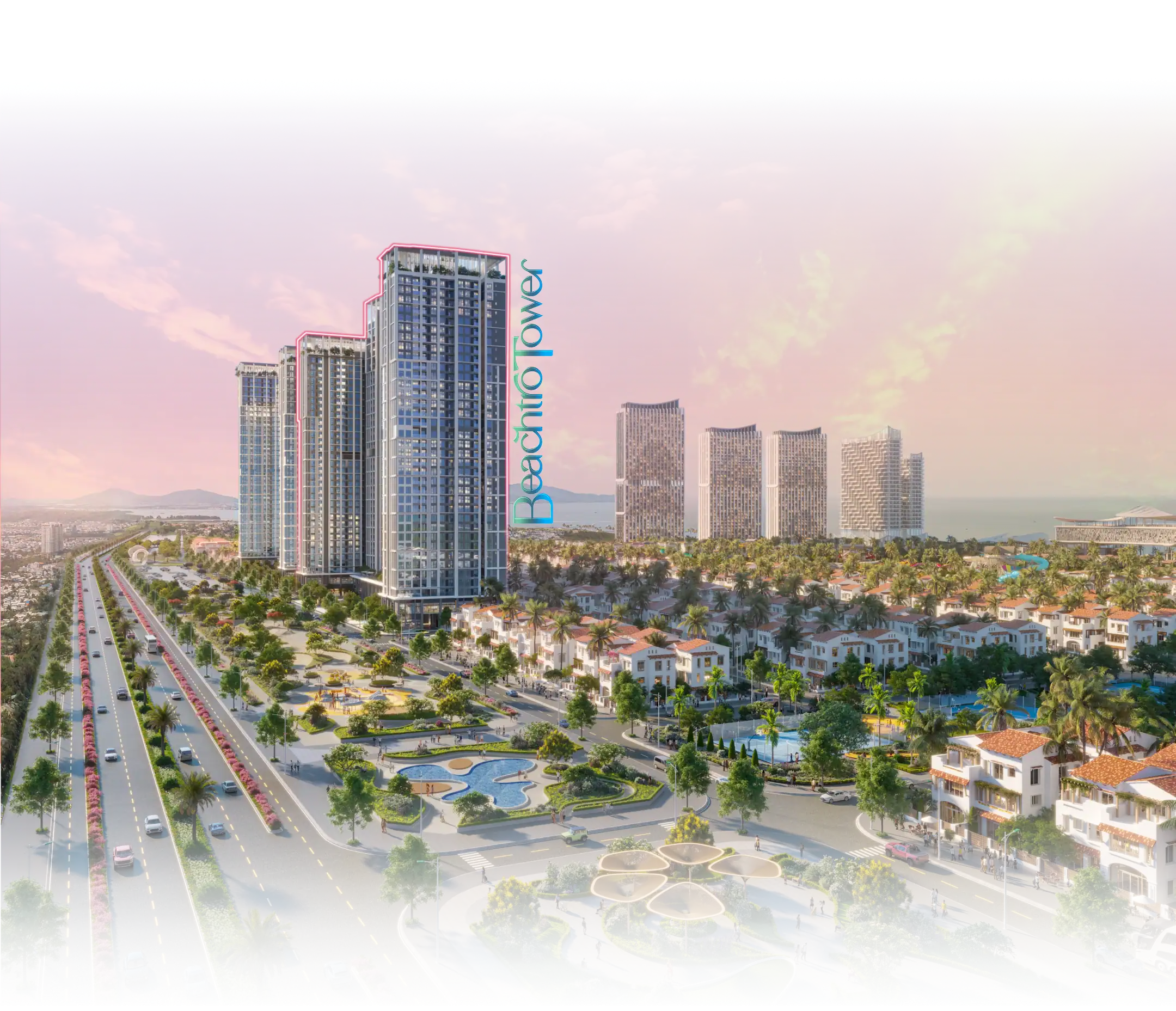 Phối cảnh không gian sống tại Blanca City